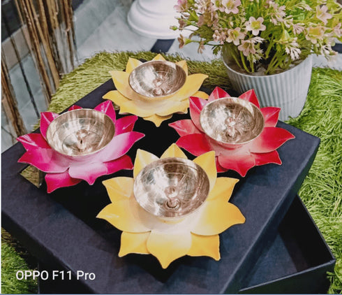 Brass Decorative Deepak Pack Of 4 Pcs. 0.03Kg